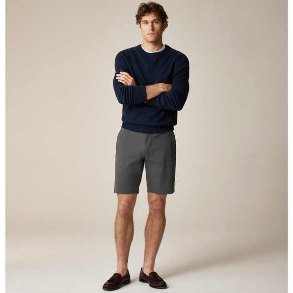 J.Crew 9" Tech Short Coal Gray Stretch UPF 50 Regular Minimalist Mens US 33 - Picture 2 of 14